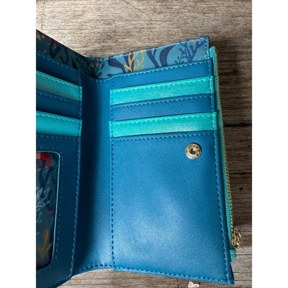 Loungefly Disney Little Mermaid Ariel Live Action Flap Wallet - Picture 6 of 9